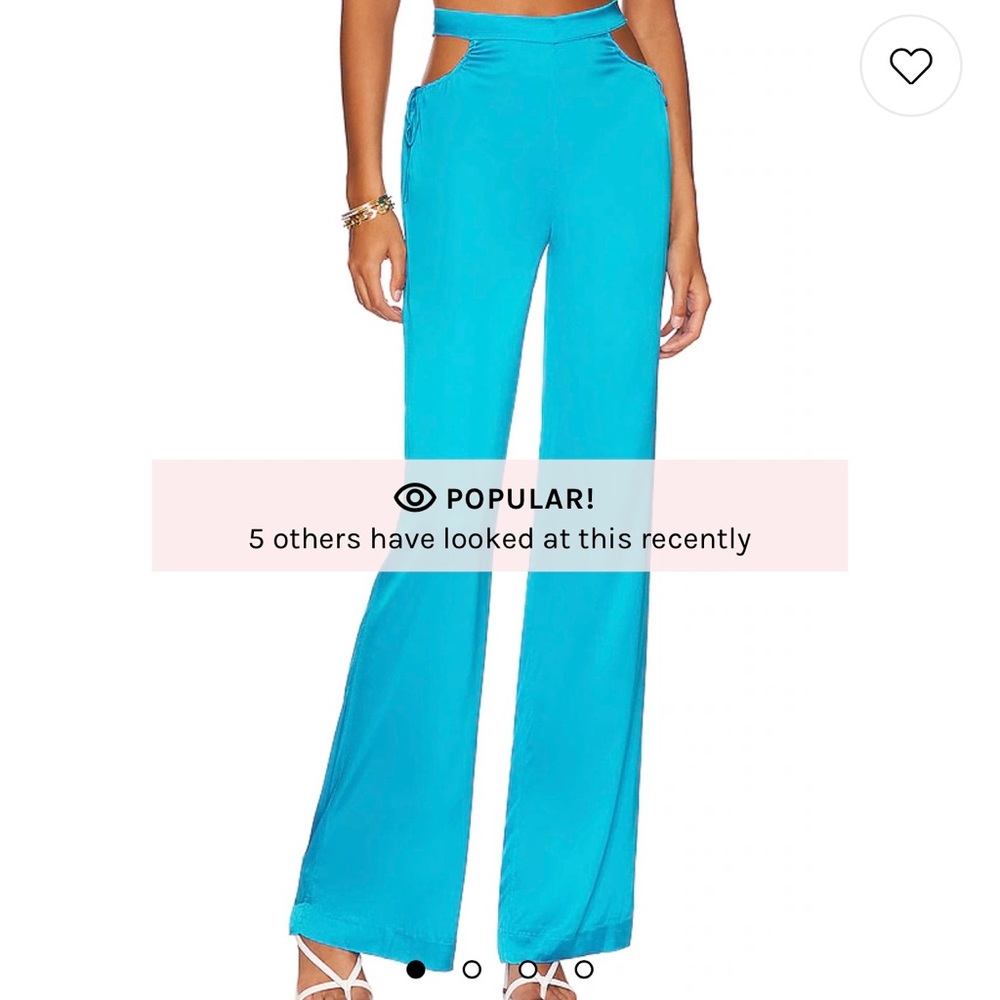 Camila Coelho “Vicky Pant” in Aqua